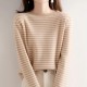 Women O-Neck Striped Sweater Harajuku Winter Retro Warm Tops Women O-Neck Striped Sweater Harajuku Winter Retro Warm Tops