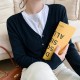 Cardigans Loose Solid Single Breasted V-neck Sweaters Fashion Cardigans Loose Solid Single Breasted V-neck Sweaters Fashion