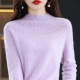 single-line hollow women's pullover O-neck sweater knitted solid color single-line hollow women's pullover O-neck sweater knitted solid color