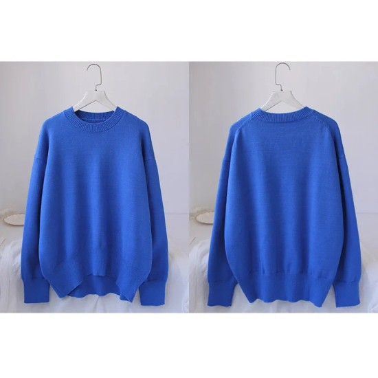 Oversized Sweaters Casual Autumn Warm Knit Women Jumper