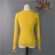 Pullover V-Neck Minimalist Bottoming Pink Tops Multi Colors Pullover V-Neck Minimalist Bottoming Pink Tops Multi Colors