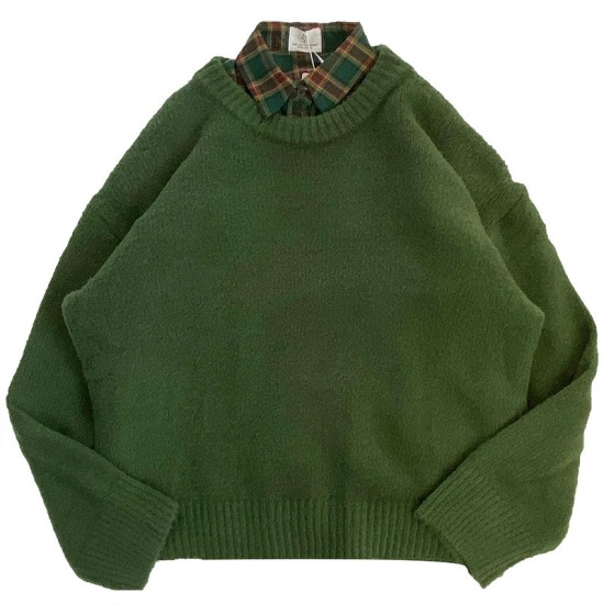 Dark Green Round Neck Pullover Sweater Long Sleeve Pullovers Jumper Dark Green Round Neck Pullover Sweater Long Sleeve Pullovers Jumper
