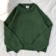 Dark Green Round Neck Pullover Sweater Long Sleeve Pullovers Jumper Dark Green Round Neck Pullover Sweater Long Sleeve Pullovers Jumper