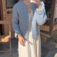 Knitwear Knitted Button Cardigans Short Minimalist Vintage Elegant Ladies Tops Knitwear Knitted Button Cardigans Short Minimalist Vintage Elegant Ladies Tops