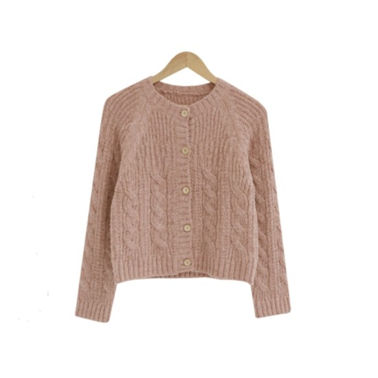 Knitwear Knitted Button Cardigans Short Minimalist Vintage Elegant Ladies Tops Knitwear Knitted Button Cardigans Short Minimalist Vintage Elegant Ladies Tops