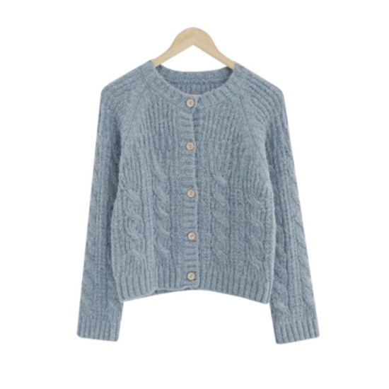 Knitwear Knitted Button Cardigans Short Minimalist Vintage Elegant Ladies Tops Knitwear Knitted Button Cardigans Short Minimalist Vintage Elegant Ladies Tops