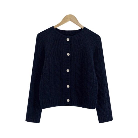 Knitwear Knitted Button Cardigans Short Minimalist Vintage Elegant Ladies Tops Knitwear Knitted Button Cardigans Short Minimalist Vintage Elegant Ladies Tops