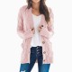 Cardigan Long Sleeve Plus Size Pocket Ribbed Knitted Sweater Cardigan Long Sleeve Plus Size Pocket Ribbed Knitted Sweater