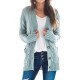 Cardigan Long Sleeve Plus Size Pocket Ribbed Knitted Sweater Cardigan Long Sleeve Plus Size Pocket Ribbed Knitted Sweater