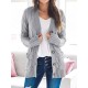 Cardigan Long Sleeve Plus Size Pocket Ribbed Knitted Sweater Cardigan Long Sleeve Plus Size Pocket Ribbed Knitted Sweater