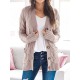 Cardigan Long Sleeve Plus Size Pocket Ribbed Knitted Sweater Cardigan Long Sleeve Plus Size Pocket Ribbed Knitted Sweater