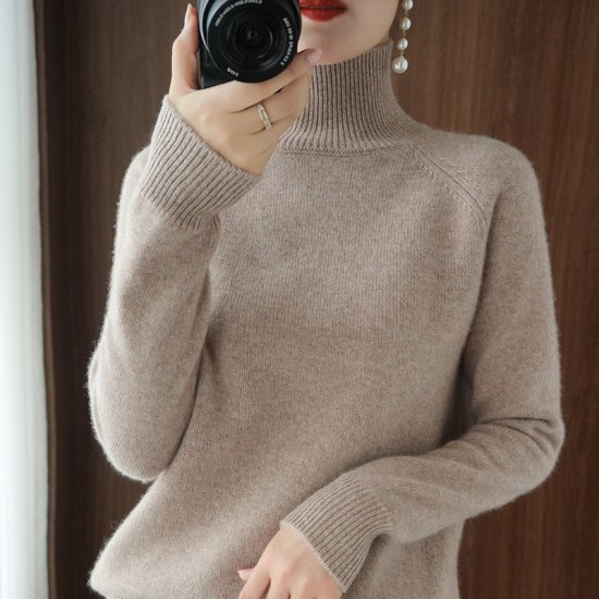 Turtleneck sweater jumpers knit long sleeve thick loose pullover Turtleneck sweater jumpers knit long sleeve thick loose pullover