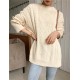 Pullovers Sweater Oversize Knitted Lantern Sleeve Solid Minimalist Knitwear Pullovers Sweater Oversize Knitted Lantern Sleeve Solid Minimalist Knitwear