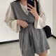 Dresses V-Neck Split Knitted Lace Up Sleeveless Style Elegant Lady Dress Dresses V-Neck Split Knitted Lace Up Sleeveless Style Elegant Lady Dress