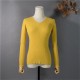 Pullover V-Neck Minimalist Bottoming Pink Tops Multi Colors Pullover V-Neck Minimalist Bottoming Pink Tops Multi Colors