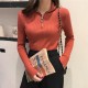 Knitted Zipper High Neck Sweater Pullovers Turtleneck Basic Knitted Zipper High Neck Sweater Pullovers Turtleneck Basic