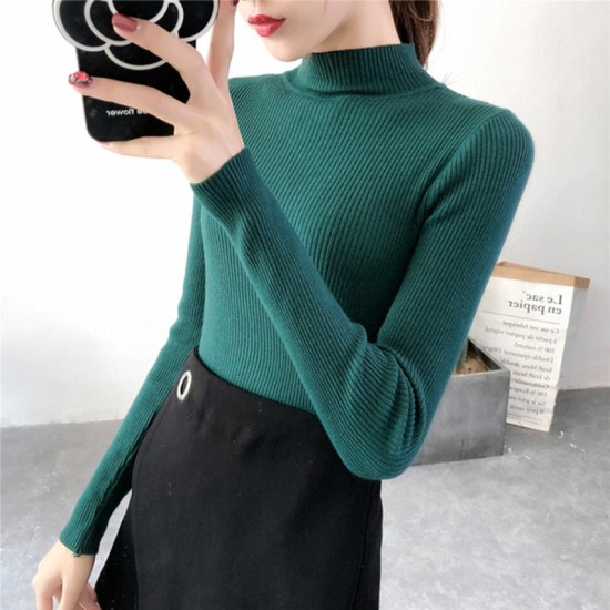 Women Pullovers Sweater Knitted Elasticity Casual Women Pullovers Sweater Knitted Elasticity Casual