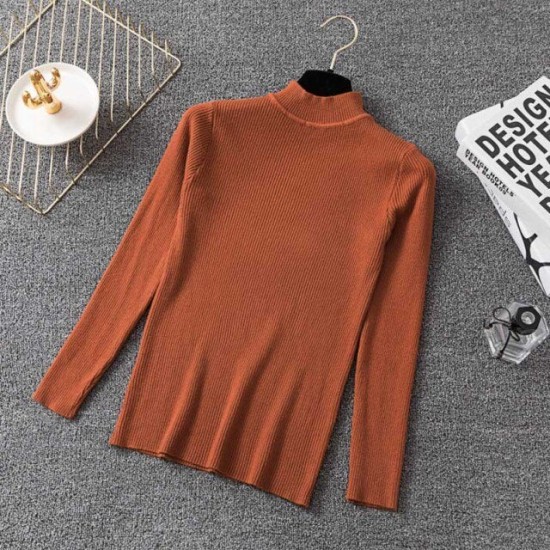 Women Pullovers Sweater Knitted Elasticity Casual Women Pullovers Sweater Knitted Elasticity Casual