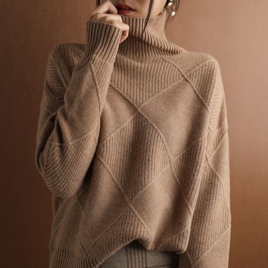sweater women turtleneck sweater pure color knitted turtleneck pullover sweater women turtleneck sweater pure color knitted turtleneck pullover