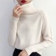 Knitted Turtleneck Long Sleeve Pullover Female Jumper Green Knitwear Knitted Turtleneck Long Sleeve Pullover Female Jumper Green Knitwear