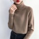 Knitted Turtleneck Long Sleeve Pullover Female Jumper Green Knitwear Knitted Turtleneck Long Sleeve Pullover Female Jumper Green Knitwear