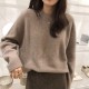 Women's Sweaters Pullovers Minimalist Oversize Pink Solid Lady Jumpers Women's Sweaters Pullovers Minimalist Oversize Pink Solid Lady Jumpers