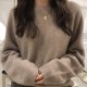 Women's Sweaters Pullovers Minimalist Oversize Pink Solid Lady Jumpers Women's Sweaters Pullovers Minimalist Oversize Pink Solid Lady Jumpers