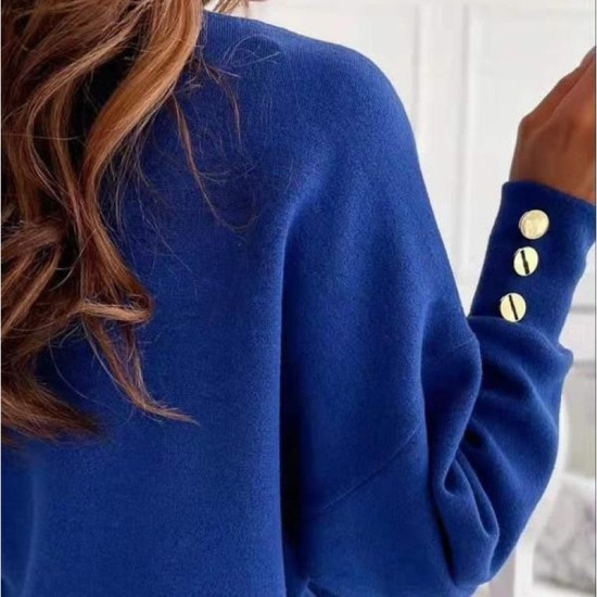 Long Sleeve Knitted Sweater Women V-neck Jumper Sweaters Long Sleeve Knitted Sweater Women V-neck Jumper Sweaters
