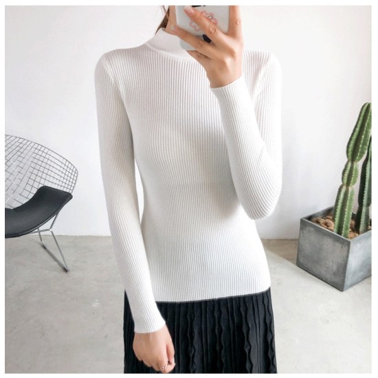 Women Pullovers Sweater Knitted Elasticity Casual Women Pullovers Sweater Knitted Elasticity Casual