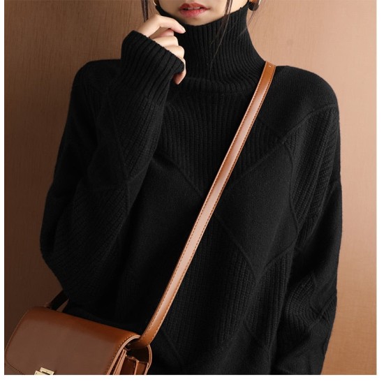 sweater women turtleneck sweater pure color knitted turtleneck pullover sweater women turtleneck sweater pure color knitted turtleneck pullover