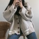 Knitted Cardigans Sweater Winter Solid Basic Elegant Tops Oversized Knitted Cardigans Sweater Winter Solid Basic Elegant Tops Oversized