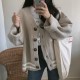 Knitted Cardigans Sweater Winter Solid Basic Elegant Tops Oversized Knitted Cardigans Sweater Winter Solid Basic Elegant Tops Oversized