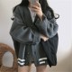 Knitted Cardigans Sweater Winter Solid Basic Elegant Tops Oversized Knitted Cardigans Sweater Winter Solid Basic Elegant Tops Oversized