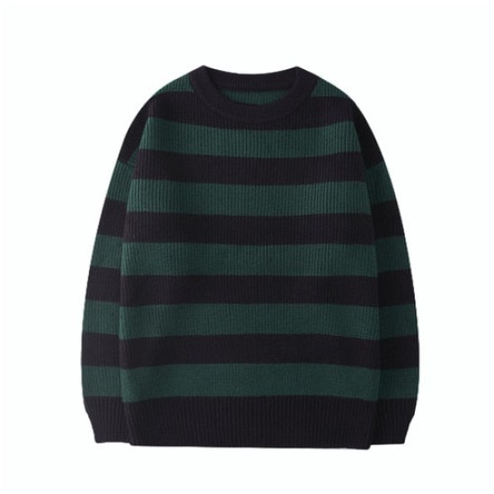 Casual Woman Pullovers Striped Jumper Warm Sweaters Casual Woman Pullovers Striped Jumper Warm Sweaters
