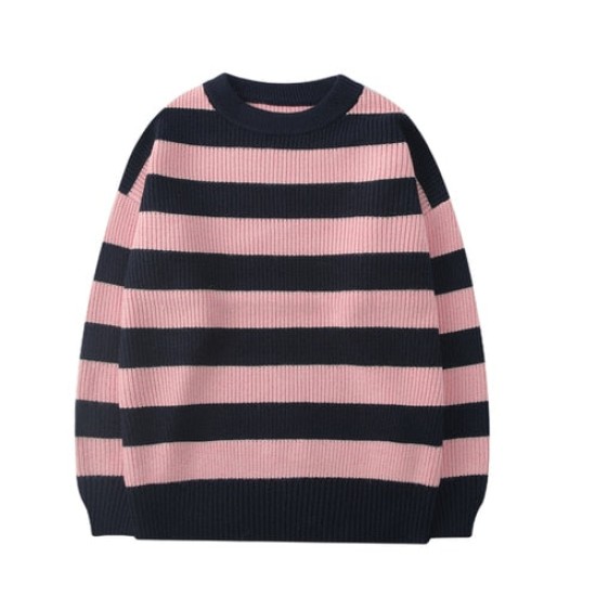 Casual Woman Pullovers Striped Jumper Warm Sweaters Casual Woman Pullovers Striped Jumper Warm Sweaters
