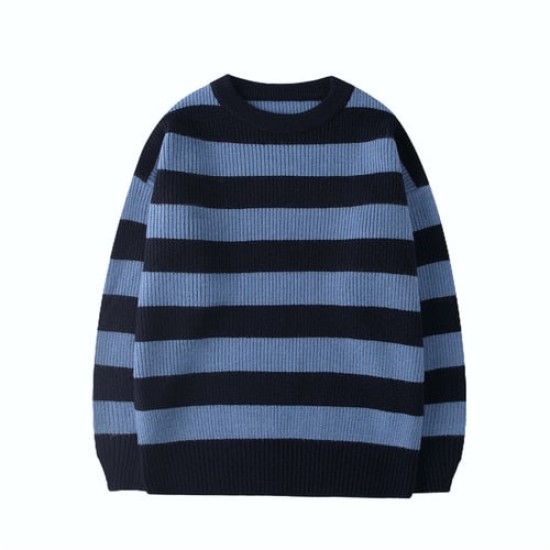 Casual Woman Pullovers Striped Jumper Warm Sweaters Casual Woman Pullovers Striped Jumper Warm Sweaters