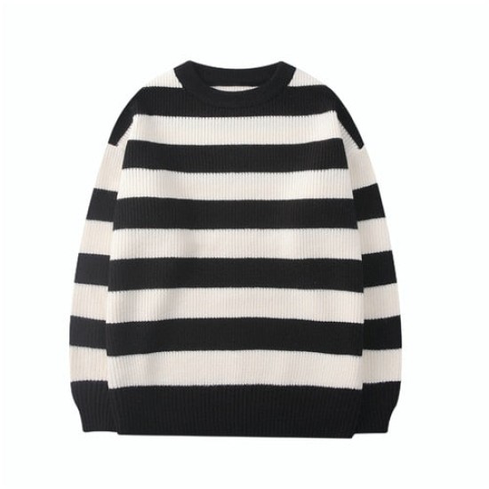 Casual Woman Pullovers Striped Jumper Warm Sweaters Casual Woman Pullovers Striped Jumper Warm Sweaters
