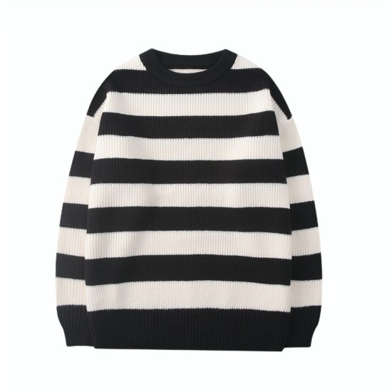 Casual Woman Pullovers Striped Jumper Warm Sweaters Casual Woman Pullovers Striped Jumper Warm Sweaters