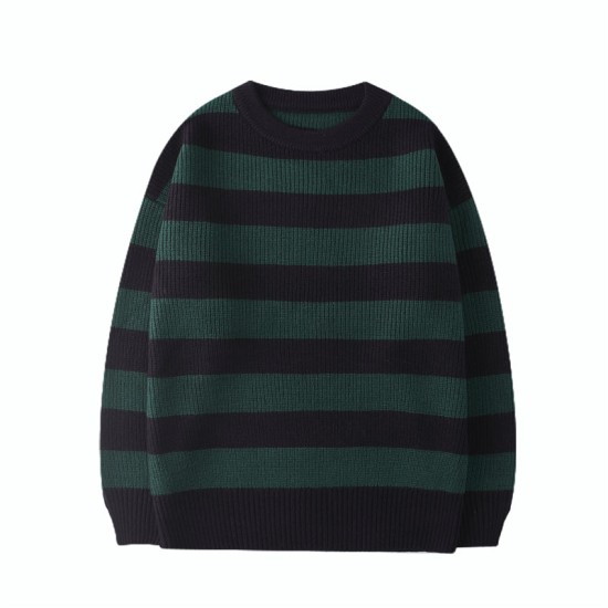 Casual Woman Pullovers Striped Jumper Warm Sweaters Casual Woman Pullovers Striped Jumper Warm Sweaters