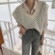 Sweaters Pullover Sleeveless Vest Waistcoat Oversized Checkered Knitwear Sweaters Pullover Sleeveless Vest Waistcoat Oversized Checkered Knitwear