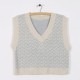 Sweaters Pullover Sleeveless Vest Waistcoat Oversized Checkered Knitwear Sweaters Pullover Sleeveless Vest Waistcoat Oversized Checkered Knitwear