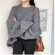 Pullovers Sweater Oversize Knitted Lantern Sleeve Solid Minimalist Knitwear Pullovers Sweater Oversize Knitted Lantern Sleeve Solid Minimalist Knitwear