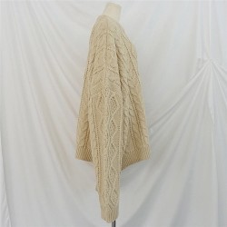 Pullovers Sweater Oversize Knitted Lantern Sleeve  Solid Minimalist Knitwear