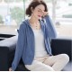 Casual Hooded Thin Knitted Sweater Female Loose Cardigans Coat Casual Hooded Thin Knitted Sweater Female Loose Cardigans Coat