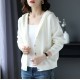 Casual Hooded Thin Knitted Sweater Female Loose Cardigans Coat Casual Hooded Thin Knitted Sweater Female Loose Cardigans Coat