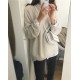 Women's Sweaters Pullovers Minimalist Oversize Pink Solid Lady Jumpers Women's Sweaters Pullovers Minimalist Oversize Pink Solid Lady Jumpers