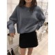 Women's Sweaters Pullovers Minimalist Oversize Pink Solid Lady Jumpers Women's Sweaters Pullovers Minimalist Oversize Pink Solid Lady Jumpers