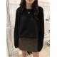 Women's Sweaters Pullovers Minimalist Oversize Pink Solid Lady Jumpers Women's Sweaters Pullovers Minimalist Oversize Pink Solid Lady Jumpers