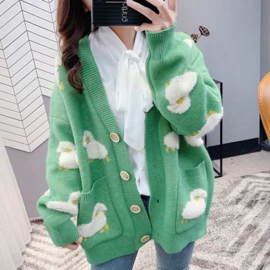 Cardigan Sweater Loose Oversize Women Long Sleeve Knitted Coat Jacket Cardigan Sweater Loose Oversize Women Long Sleeve Knitted Coat Jacket