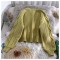 Lantern Sleeve Cardigan Knitted  Long Sleeve Solid Sweaters